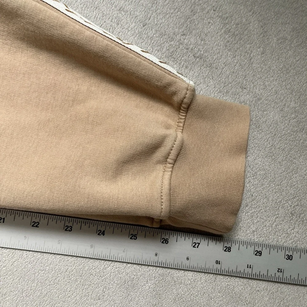 Jordan Flight MVP Fleece Pants Men's M Brown White Stripe Joggers FN6356-244